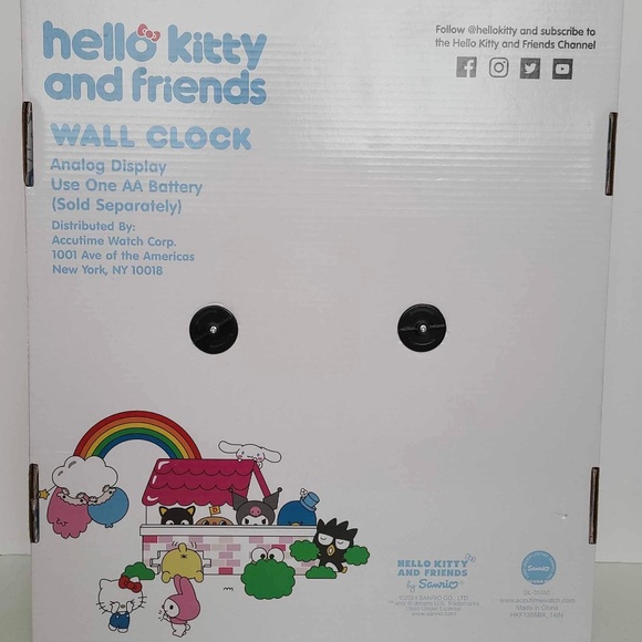 Hello Kitty and Friends analog display wall decor clock 14in brand new - Picture 8 of 11